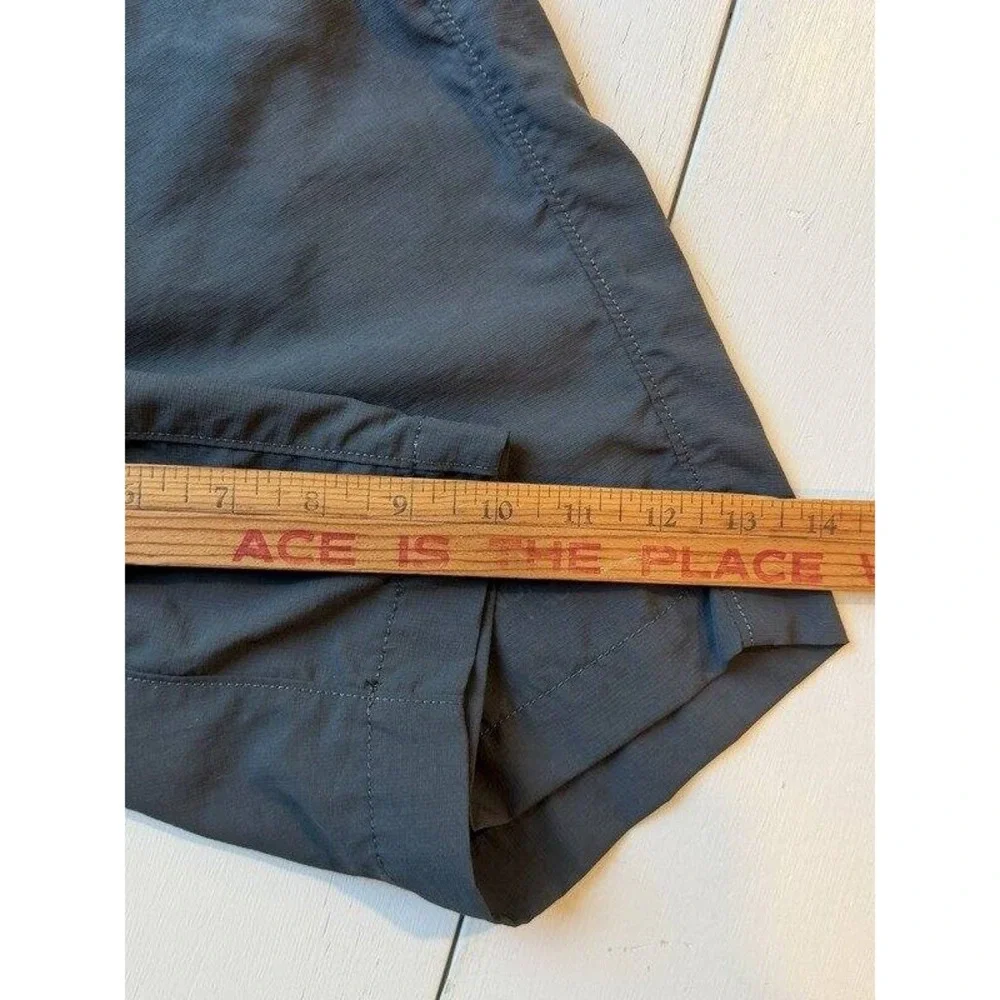 The North Face Mens Dark Gray Nylon Hiking Active Shorts Pockets Size 36